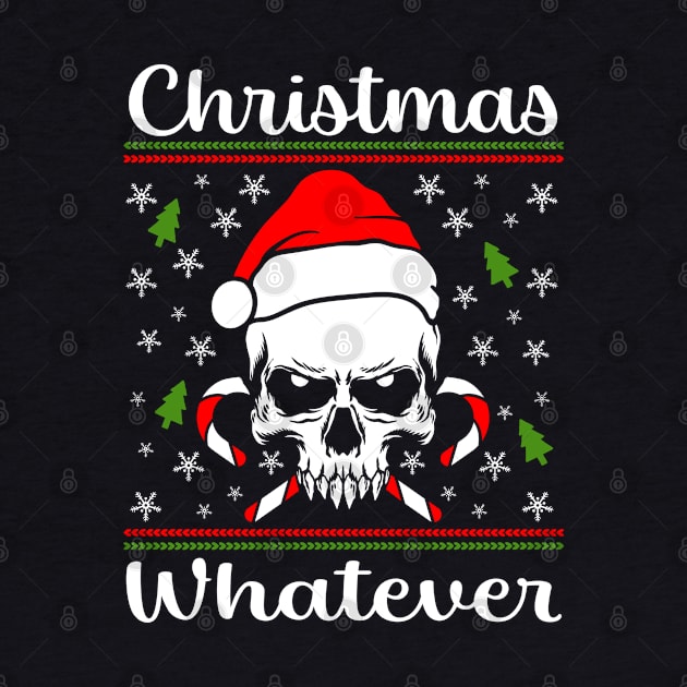 Chistmas Whatever Skull by Shawnsonart